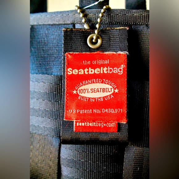 HARVEY’S SEATBELT BAG BLACK ORIGINAL 7 BY 11 VINTAGE - Picture 4 of 6